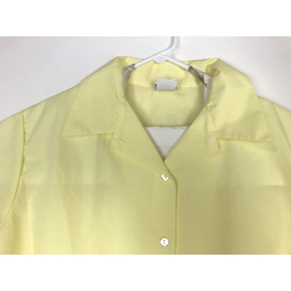 Sweet Orr Vintage Mens Yellow Short sleeve button Shirt Size XL 46 Medical NOS - Picture 3 of 9